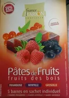 Mängden socker i Pâtes de fruits - France Marion confiserie