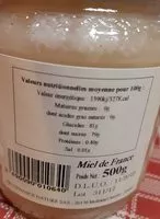 Mängden socker i Miel de France romarin