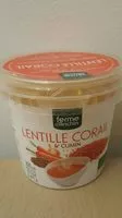 Mängden socker i Soupe lentille corail et cumin