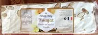 Mängden socker i Nougat tendre au miel vanille