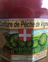 Mängden socker i Confiture de pêche de vigne