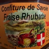Mängden socker i Confiture de Savoie Fraise rhubarbe