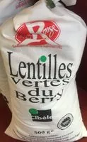 Mängden socker i Lentilles Vertes du Berry