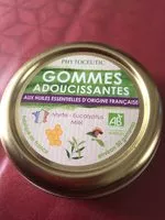 Mängden socker i Gommes adoucissantes