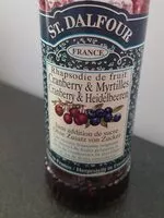 Mängden socker i Confiture Cranberry & Myrtilles