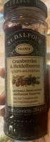 Mängden socker i Cranberries & Heidelbeeren