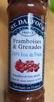 Mängden socker i Confiture de framboises et grenades