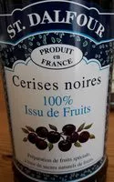 Mängden socker i Cerises noires préparation de fruits