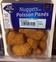 Mängden socker i Nuggets au Poisson Panés