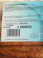 Mängden socker i Filet de merlan pané cuit réfrigéré