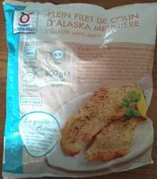 Mängden socker i Plein Filet de Colin d'Alaska Meunière