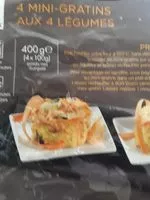 Mängden socker i Mini-gratins aux 4 légumes