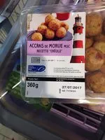 Mängden socker i Accras de Morue