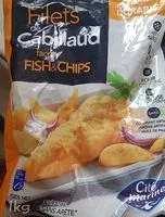 Mängden socker i Filet de cabillaud façon fish & chips