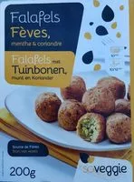 Mängden socker i Falafels feves menthe et coriandre