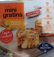 Mängden socker i Mini gratins potimarron et épeautre