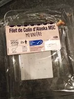 Mängden socker i Filets de colin d'Alaska MSC meunière