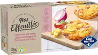 Mängden socker i Effeuillés de pommes de terre oignons rouges