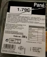Mängden socker i Pané