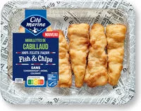 Mängden socker i Aiguillettes de cabillaud façon fish & chips