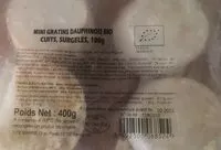 Mängden socker i Mini gratins dauphinois Bio cuits surgelés