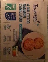 Mängden socker i Galettes saumon cabillaud et pommes de terre