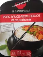 Mängden socker i Porc sauce aigre douce et riz parfumé