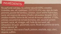 Mängden socker i Crevettes Sauce Piquante et Riz Asiatique