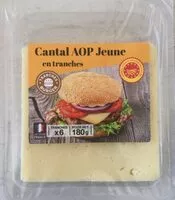 Mängden socker i Cantal AOP Jeune en tranches