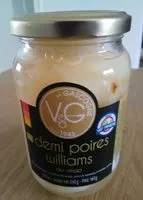 Mängden socker i Demi Poire Williams au sirop