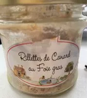 Mängden socker i Rillettes de canard au foie gras
