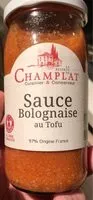 Mängden socker i Sauce bolognaise au tofu