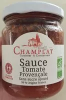 Mängden socker i Sauce tomate provençale sans sucre ajouté