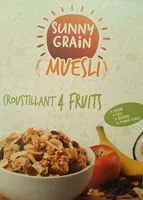 Mängden socker i Muesli croustillant 4 fruirs