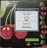 Mängden socker i Sorbet Griotte