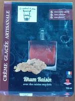 Mängden socker i Crème glacée artisanale rhum raisin
