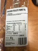 Mängden socker i Chausson feuillete pomme 80g
