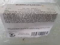 Mängden socker i Millefeuille glace par 2