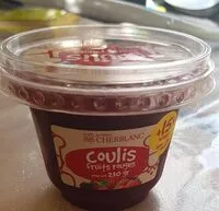 Mängden socker i Coulis fruits rouges
