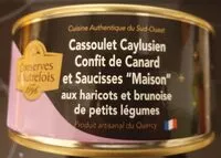 Mängden socker i Cassoulet Caylusien confit de canard et saucisse "Maison"