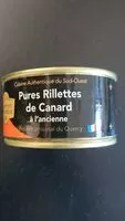 Mängden socker i Pures rillettes de canard à l'ancienne