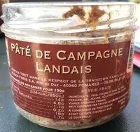 Mängden socker i Pâté de campagne landais