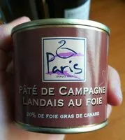 Mängden socker i Pâté de campagne Landais au foie