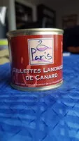 Mängden socker i rillettes landaises de canard