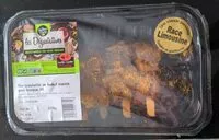 Mängden socker i Mini brochette de boeuf mariné goût basque x6