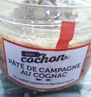 Mängden socker i Pâté de campagne au Cognac