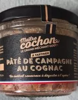 Mängden socker i Pâté de campagne au Cognac