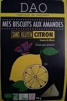 Mängden socker i Mes biscuits aux amandes sans gluten citron