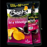 Mängden socker i Chips saveur sel & vinaigre Les Aromatisées