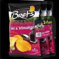 Mängden socker i Chips Bret's saveur Sel & Vinaigre (2+1 gratuit)